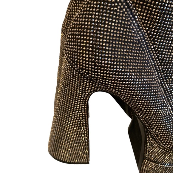 NWOT STEVE MADDEN Sultry Boot in Black Rhinestone, size 7.5 - Picture 13 of 16